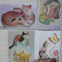 CATS SET OF 4