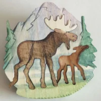OR124 MOOSE ORNAMENT
