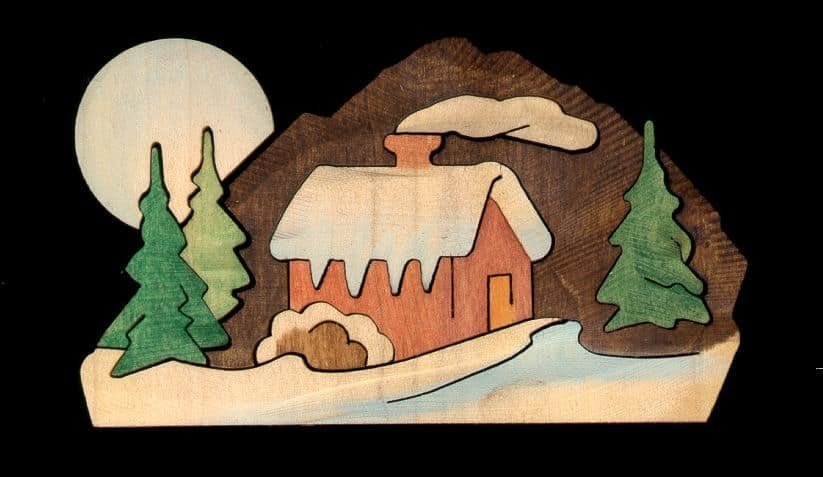 CH119-CHRISTMAS CABIN